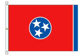 12 x 18 ft. Nylon Tennessee State Flag. Printed, Roped Canvas Heading with Thimbles
