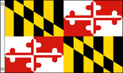 Maryland Flag PRINTED Polyester
