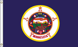 Minnesota Flag PRINTED Polyester