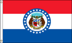 Missouri Flag PRINTED Polyester