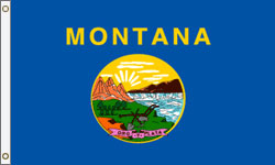 Montana Flag PRINTED Polyester