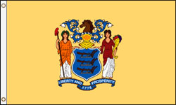 New Jersey Flag PRINTED Polyester
