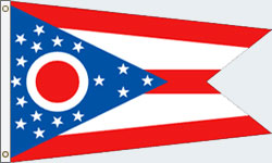 Ohio Flag PRINTED Polyester