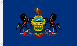 Pennsylvania Flag PRINTED Polyester