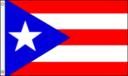 Puerto Rico Flag PRINTED Nylon