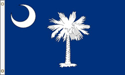 South Carolina Flag PRINTED Polyester
