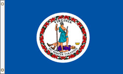 Virginia Flag PRINTED Polyester