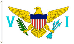 Virgin Islands Flag PRINTED Polyester
