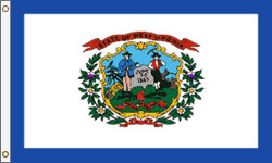 West Virginia Flag PRINTED Polyester