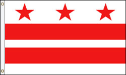 District of Columbia Flag PRINTED Nylon