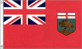 3 x 5 ft. Nylon Manitoba, Canada Flag. Printed, Canvas Heading and Brass Grommets