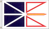 3 x 5 ft. Nylon Newfoundland, Canada Flag. Printed, Canvas Heading and Brass Grommets