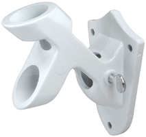 Multi-Purpose White Aluminum House Brackets 1 in.