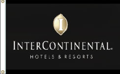 Intercontinental Hotels Nylon Flag. Printed, Canvas Heading and Brass Grommets