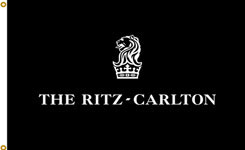 Ritz Carlton Nylon Flag. Printed, Double Sided, Canvas Heading and Brass Grommets