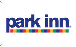 Park Inn Nylon Flag. Printed, Canvas Heading and Brass Grommets