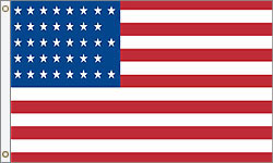 38 Star American Flag SEWN Nylon