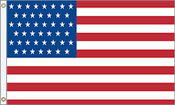 45 Star American Flag SEWN Nylon
