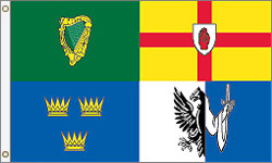 3 x 5 ft. Nylon 4 Irish Provinces Flag,  Printed, Canvas Heading and Brass Grommets