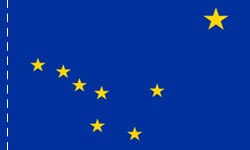 Alaska Indoor Flag Plain, No Fringe