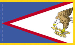 American Samoa Indoor Flag Fringed