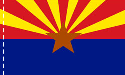 Arizona Indoor Flag Plain, No Fringe