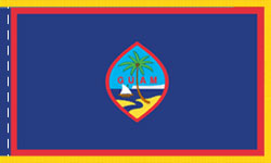 Guam Indoor Flag Fringed