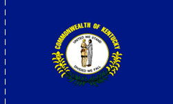 Kentucky Indoor Flag Plain, No Fringe