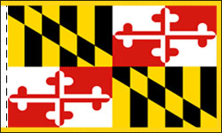 Maryland Indoor Flag Fringed