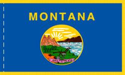 Montana Indoor Flag Fringed