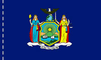 New York Indoor Flag Plain, No Fringe