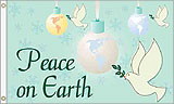3 x 5 ft. Nylon Peace on Earth Dove Flag, Printed, Canvas Heading and Brass Grommets