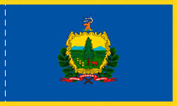 Vermont Indoor Flag Fringed