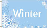 3 x 5 ft. Nylon Winter Flag, Printed, Canvas Heading and Brass Grommets