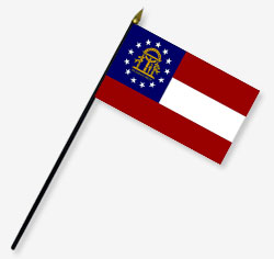Georgia Stick Flag