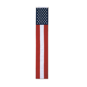 20 in. x 8 ft. Nylon 50-Star Pulldown. Printed Stars and Sewn Stripes