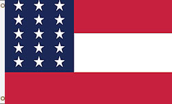 3 x 5 ft. Nylon 1st Kansas CSA Flag. Printed, Canvas Heading and Brass Grommets