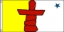 3 x 6 ft. Nylon Nunavut, Canada Flag. Printed, Canvas Heading and Brass Grommets