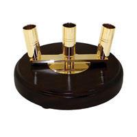 Three Hole Signature Mahogany Floor Stand