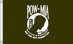 POW-MIA Flag Double Sided PRINTED Polyester