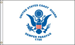 Coast Guard Flag PRINTED Polyester
