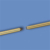 8 ft. x 1 in. Gold Anodized Aluminum Pole. 2 Piece, Ornament not included.