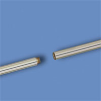 8 ft. x 1 1/4 in. Silver Anodized Aluminum Pole. 2 Piece, Ornament not included.