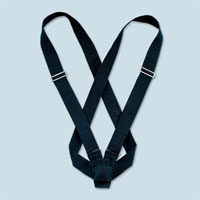 Double Strap Parade Carrying Belt,  Black Webbing
