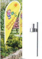 Teardrop Rotating Mounting Kit . For 120 in. Teardrop Banner