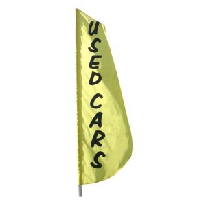 8 ft. x 24 in. Used Cars  Feather Flag Nylon,Printed with Pole Sleeve