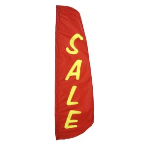 8 ft. x 24 in. Sale Feather Flag Nylon,Printed with Pole Sleeve