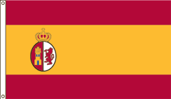5 x 8 ft. Nylon Historic Spain Flag. Printed, Canvas Heading and Brass Grommets