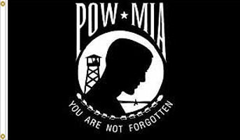 3 x 5 ft. USMC, Pow MIA Flag, Poly-Cotton Made in USA