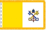 Papal Indoor Flag with Fringe